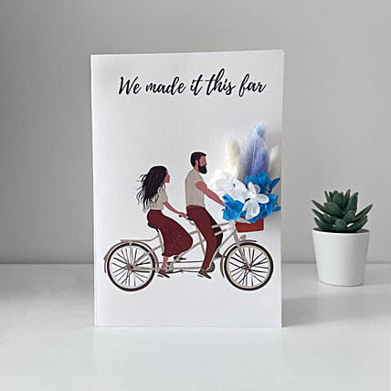 We made it this far Couples Card: 