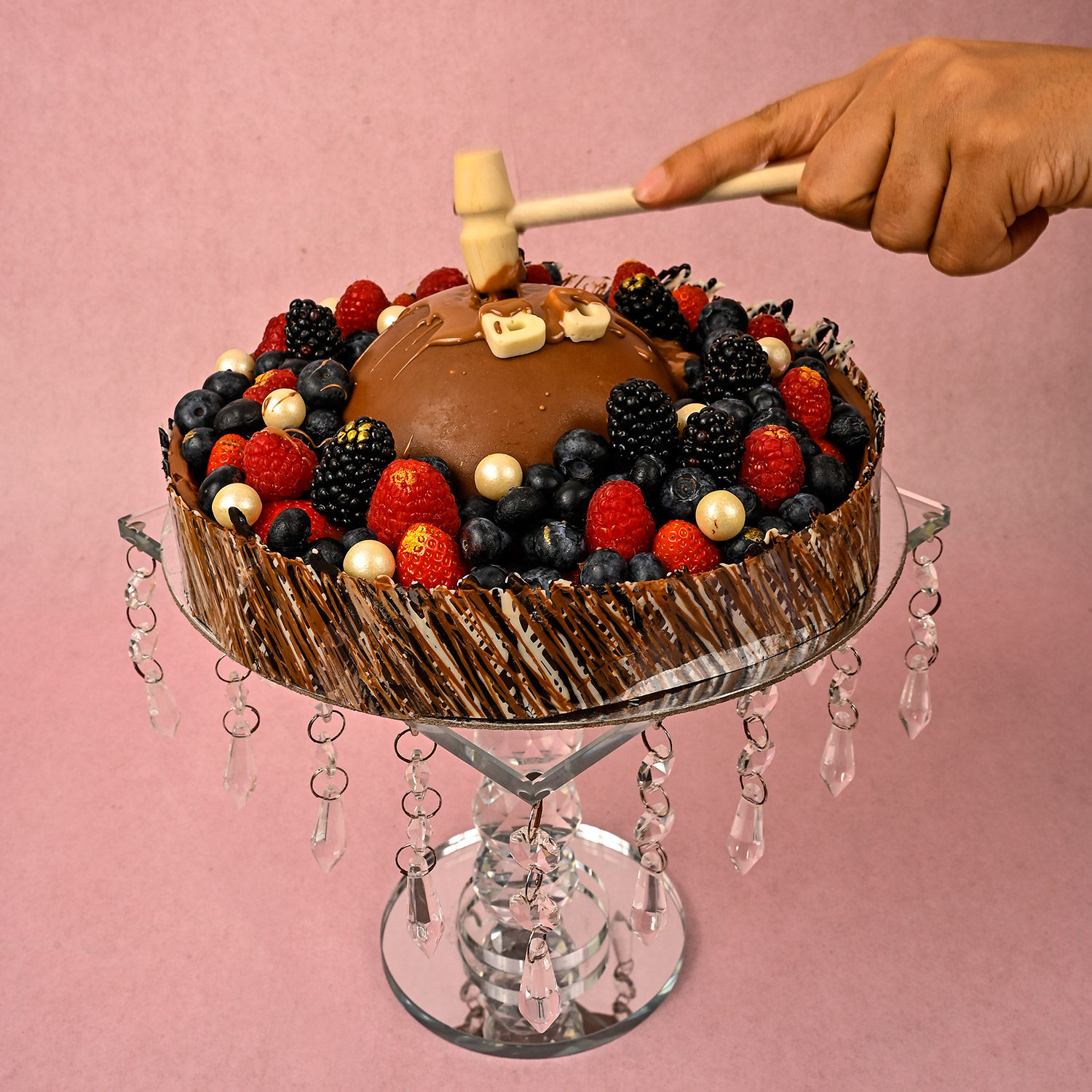 Online Breakable Chocolate Dome Surprise Dessert With ...